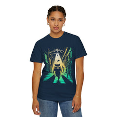 Raccoon UFO Funny Comfort Colors Graphic T-Shirt