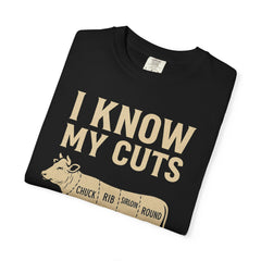 Funny Cow Cuts Unisex T-Shirt - Gift for Meat Lovers, BBQ Parties