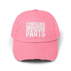 Amputee humor cap, distressed unisex cap, aftermarket parts hat, amputee awareness gift, funny amputee gift, recovery encouragement gift