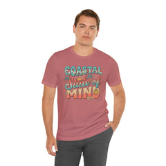Coastal State of Mind Tee — Retro Beach Graphic T-Shirt