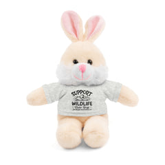 Stuffed Animals with T Shirt,Funny Quote,Support Wildlife Raise Boys,gift for him,gift for her,Birthday Gift,Everyday gift,animal lover gift