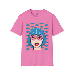 Dope Pop Art Girl Unisex Softstyle T-Shirt