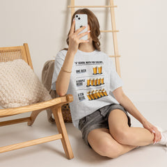 T-Shirt -  "A" School Math for Sailors Funny Beer Graphic Tee
