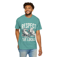 Alligator and Manatee Respect the Locals T-Shirt — Vintage Beach Vibes Graphic Tee