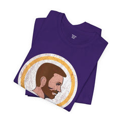 Bearded Graphic Tee - Funny Caucasians Satire Head Shot Unisex Jersey Short Sleeve Tee