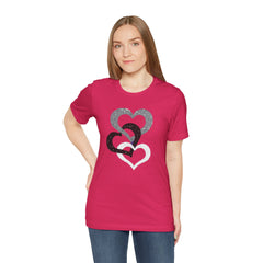 Triple Heart Design Tee