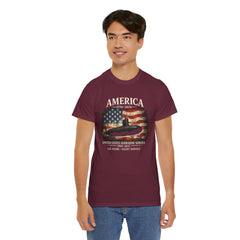 America 250th Submarine 125th Flag T-Shirt — Vintage USA Military Tee