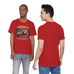 America 250th Submarine 125th Flag T-Shirt — Vintage USA Military Tee