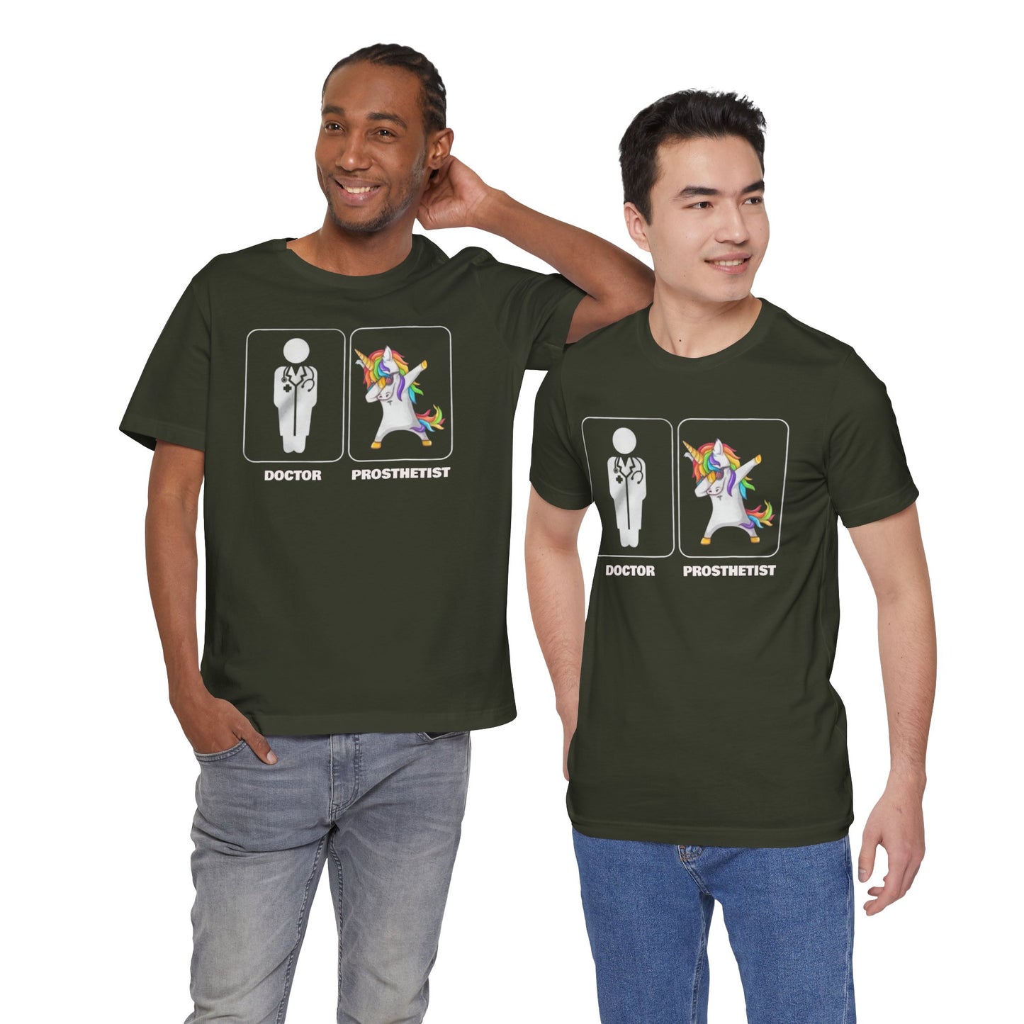 Funny Doctor vs  Prosthetist Unicorn - Graphic Unisex T Shirt