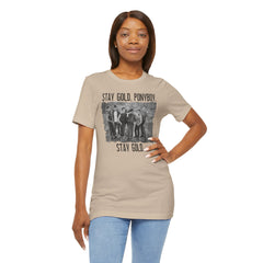 The Outsiders Shirt, Front and Back Images, Greasers Characters Shirt, Unisex Jersey Short Sleeve Tee