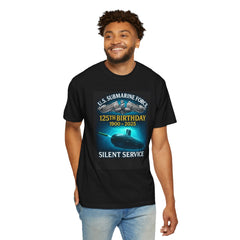 U.S. Submarine Force 125th Birthday Enlisted T-Shirt — "Silent Service" Commemorative Tee (1900–2025)