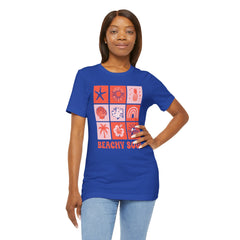 Beachy Soul Unisex Jersey Tee - Perfect Summer Vibes, Casual Wear, Gift for Beach Lovers, Vacation Outfit, Relaxed Style