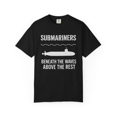 Submariners T‑Shirt — “Beneath the Waves Above the Rest” Navy Crew Tee