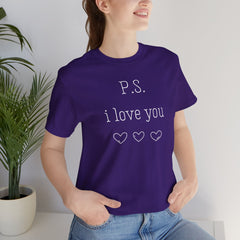 PS I LOVE YOU - Unisex Jersey Short Sleeve Tee