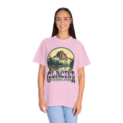 Glacier National Park Graphic, Comfort Colors Soft Relaxed Fit Unisex Garment-Dyed T-shirt