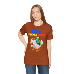 Video Game Movie I Love Chicken Jockey Tee - Unisex Short Sleeve T-Shirt