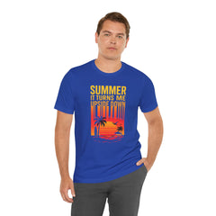 Summer Vibes Unisex Tee - "Summer, It Turns Me Upside Down" Graphic Shirt