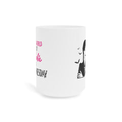 Wednesday Addams - Ceramic Mugs (11oz\15oz\20oz) | Pop Culture | Addams Family | Barbie | Gift For Her | Gothic Style Mug | Creepy Comedy