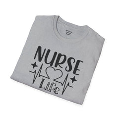 Nurse Life - Unisex Softstyle T-Shirt | Nurse Awareness,Medical Wear,Gift For Him,Scrubs Lover, RN, Hospital Staff Gift,Gift For Her
