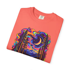 Mystical Psychedelic Moonlit Forest T-Shirt
