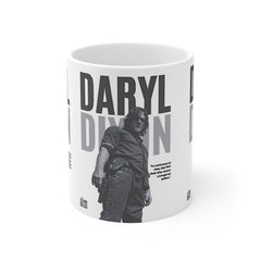 Daryl Dixon Ceramic Mug — The Walking Dead Three-Panel Fan Coffee Cup (11oz/15oz/20oz)