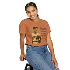 Lou Gehrig Quote Tee, Unisex Garment-Dyed T-Shirt, ALS Awareness Shirt, Vintage Baseball Top, Inspirational Graphic Tee