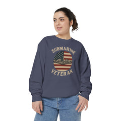 Vintage Submarine Veteran Sweatshirt, Unisex Crewneck, Comfortable Casual Wear, Perfect Gift for Veterans, Military Appreciation
