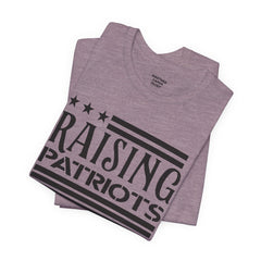 Raising Patriots Tee – Americana Stars & Stripes Family Pride T-Shirt