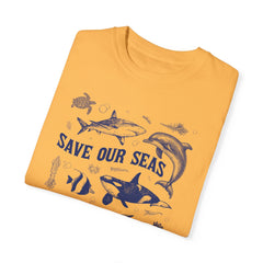 Vintage Style Sealife Comfort Colors Tshirt
