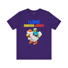 Video Game Movie I Love Chicken Jockey Tee - Unisex Short Sleeve T-Shirt