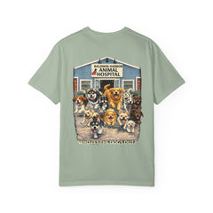 Back Graphic "Who Let the Dogs Out?" Baldwin Harbor Animal Hospital Cute Vet Clinic T Shirt