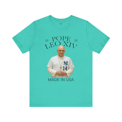 Pope Leo XIV New York Yankees Short Sleeve Tee - Made in USA