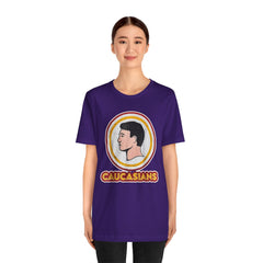 Graphic Tee - Funny Caucasians Satire Head Shot Unisex Jersey Short Sleeve Tee