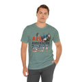 All American Boy With Eagle Graphic, Unisex Jersey Short Sleeve Tee