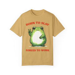 Vintage Style Frog , Born to slay -  Stylish Unisex T Shirt