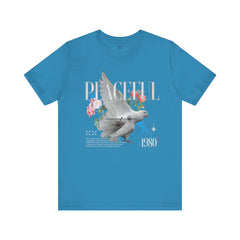 Peaceful Flowers With Dove Unisex Tee