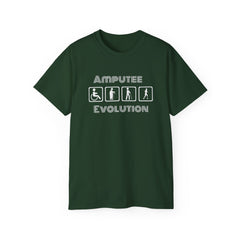 Amputee Evolution T-Shirt | Limb Loss Awareness Prosthetic Gift Unisex Tee