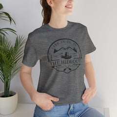 The Hideout Lake Ariel Tee — Vintage Lakeside Cabin T-Shirt