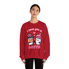 Woman's I Love You A Latte Valentine - Unisex Heavy Blend™ Crewneck Sweatshirt