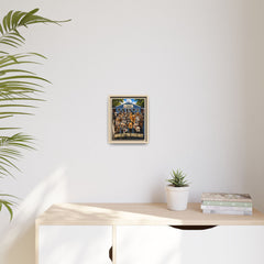 Who Let the Dogs Out? Framed Matte Canvas Wall Art - Animal Hospital Dog Poster