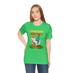 Video Game Chicken Jockey Tee - Unisex Short Sleeve T-Shirt