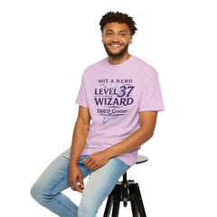 Level 37 Wizard T-Shirt — "Not a Nerd" THAC0 Survivor D&D Gamer Tee