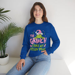Grinch Stole My Lesson Plan Sweatshirt