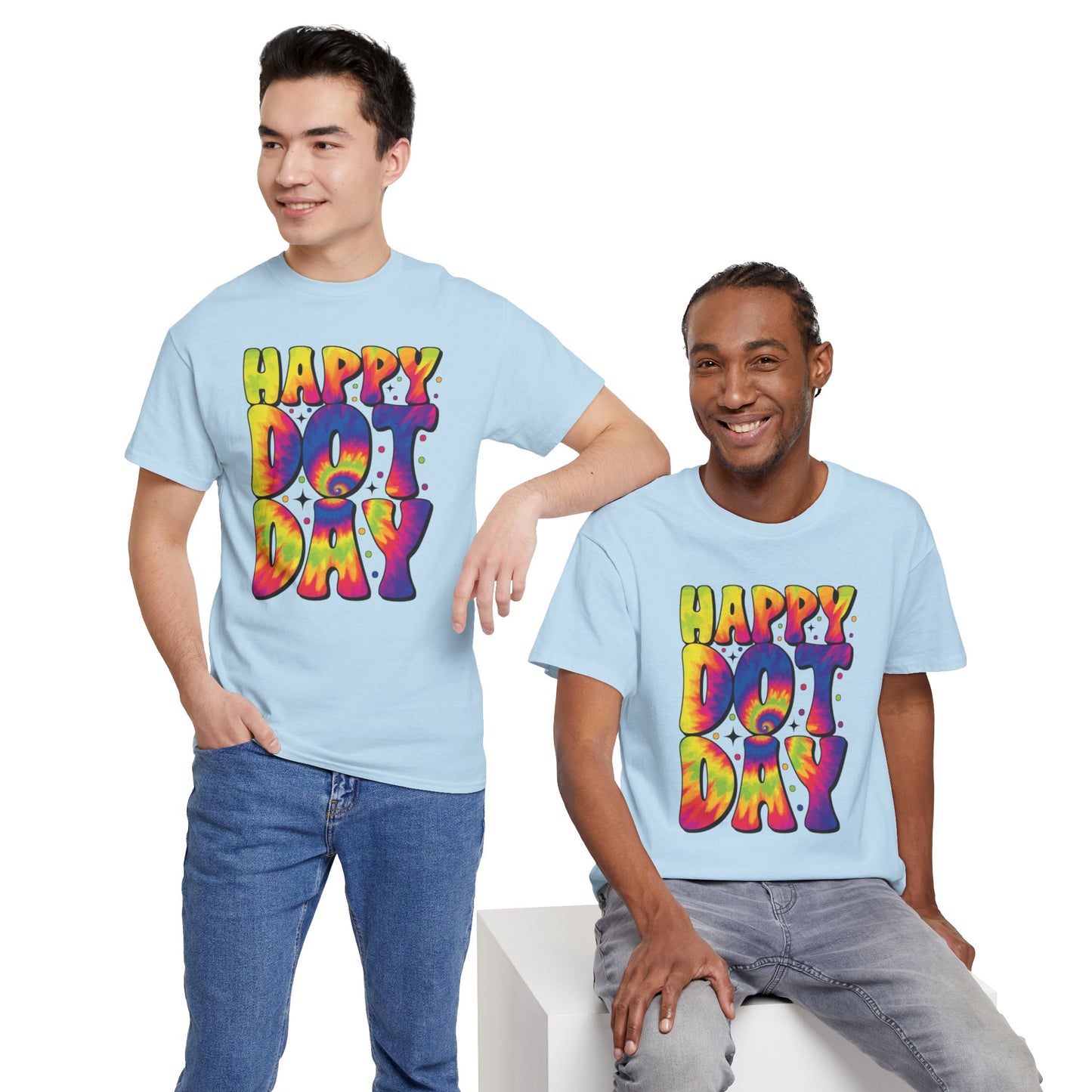 HAPPY DOT DAY - Graphic Unisex Heavy Cotton Tee