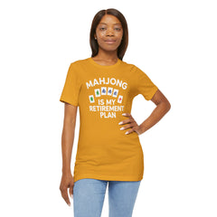 Mahjong Retirement Plan Tee, Fun Unisex T-Shirt for Game Lovers, Perfect Gift for Retirees, Mahjong Enthusiasts, Casual Wear