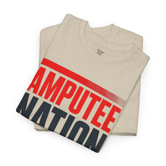 Amputee Nation Unisex Heavy Cotton Tee, Support Shirt, Gift for Amputees, Awareness Apparel, Casual Comfort Wear