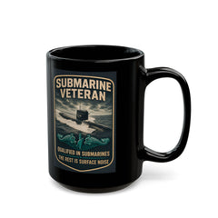 Submarine Veteran SSBN 636 Mug — "Qualified in Submarines, The Rest Is Surface Noise"
