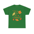 Changes Fall Leaves Graphic - Unisex Heavy Cotton Tee