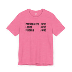 Personality Looks Fingers, Check! - Unisex Jersey Short Sleeve Tee | Amputee Aware,Amputee Humor,Finger Amputee,Gift For Him,Gift For Her