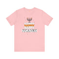 Happy Hanukkah Menorah - Unisex Jersey Short Sleeve Tee